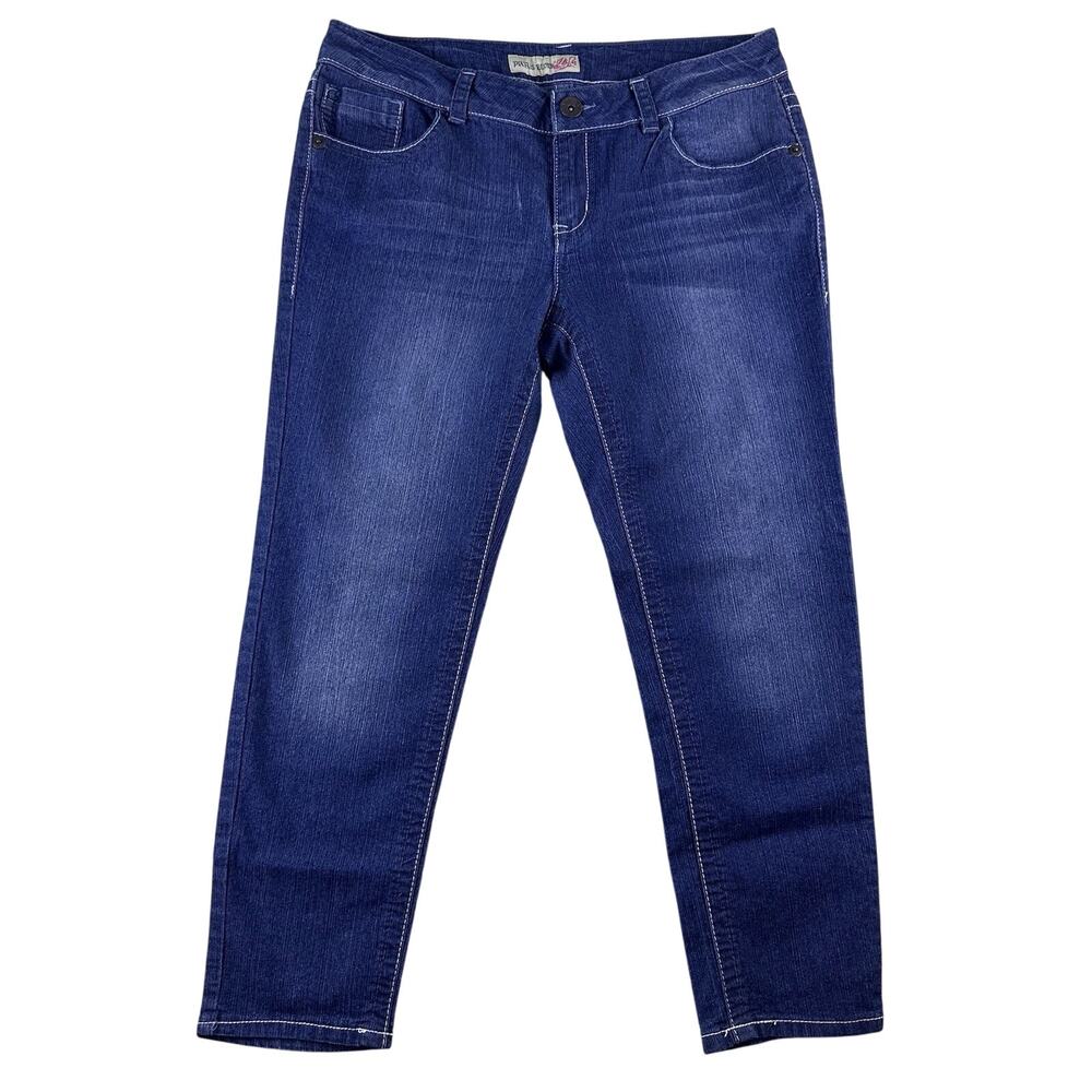 Paris Blues Capri Jeans Womens 13 Blue Denim‎